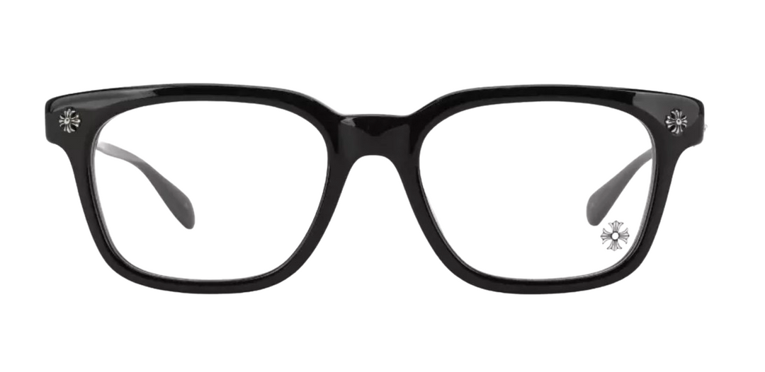 CHROME HEARTS 'COX UCKER' BLACK/SILVER GLASSES