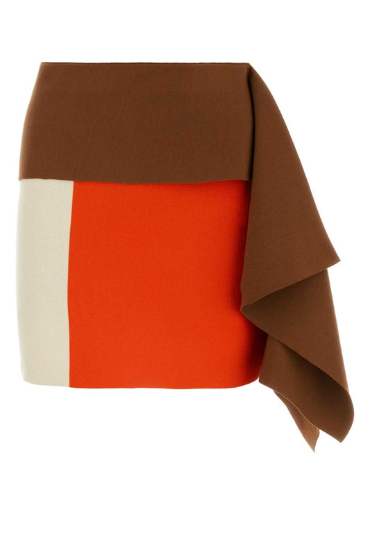 Fendi フェンディマルチカラーウールミニスカート - Image 1