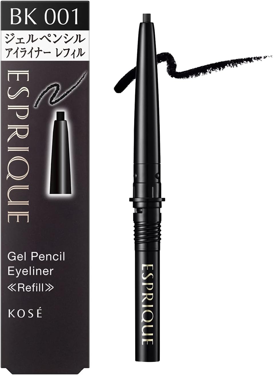 Esprique BK001 Gel Pencil Eyeliner Refill Black 0.1g