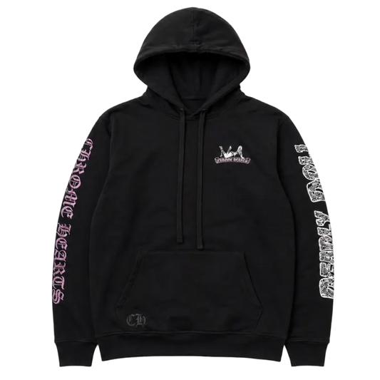 CHROME HEARTS DEADLY DOLL 'PURPLE GLITTER' HOODIE