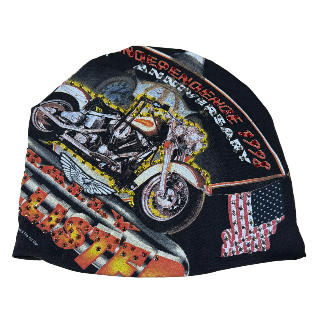 BOSSI 'INDEPENDENCE 1998' RHINESTONE BEANIE