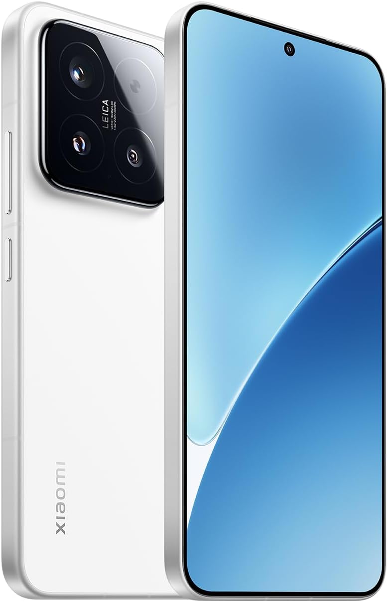 Xiaomi 15 Sim-Free Smartphone, 12GB + 256GB, Leica Summilux Optical Lens, Triple 50 Megapixel Camera, Compact Body, 5410 mAh High Capacity Battery, White