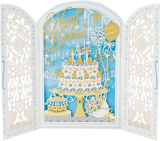 Sanrio 831531 Birthday Card, Laser Cut, Cake Greeting Card, International Shipping Available, BD101-2