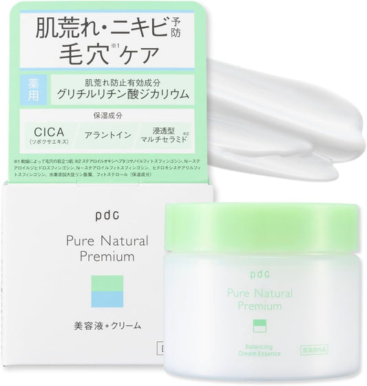 Pure Natural Premium Balancing Cream Essence, 3.5 oz (100 g), Quasi-drug, Moisturizing Cream, Prevents Roughness, Anti-Inflammatory, Acne Prevention, Medicinal CICA Deer, Dipotassium Glycyrrhizinate,