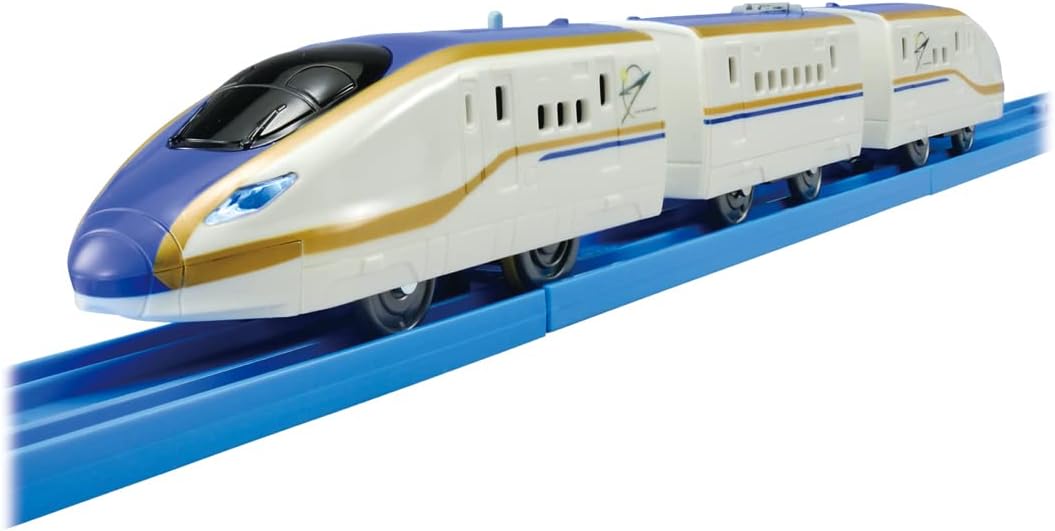 Takara Tomy Plarail S-05 E7 Series Shinkansen Kagayaki with Light, Train Toy, Ages 3 and Up, Passed Toy Safety Standards, ST Mark Certified, PLARAIL TAKARA TOMY