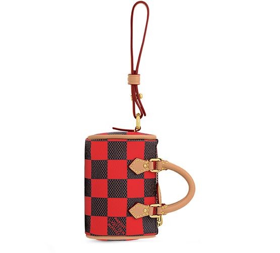 LOUIS VUITTON Damier Pop Mini Speedy Bag Charm - Image 1