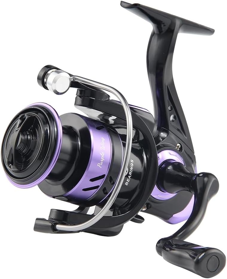 Ultra Light Spinning Reel 5.2:1 Gear Ratio Freshwater Saltwater Surf Fishing Reel Max Drag 11 lbs, Ice Fish Reel PW500