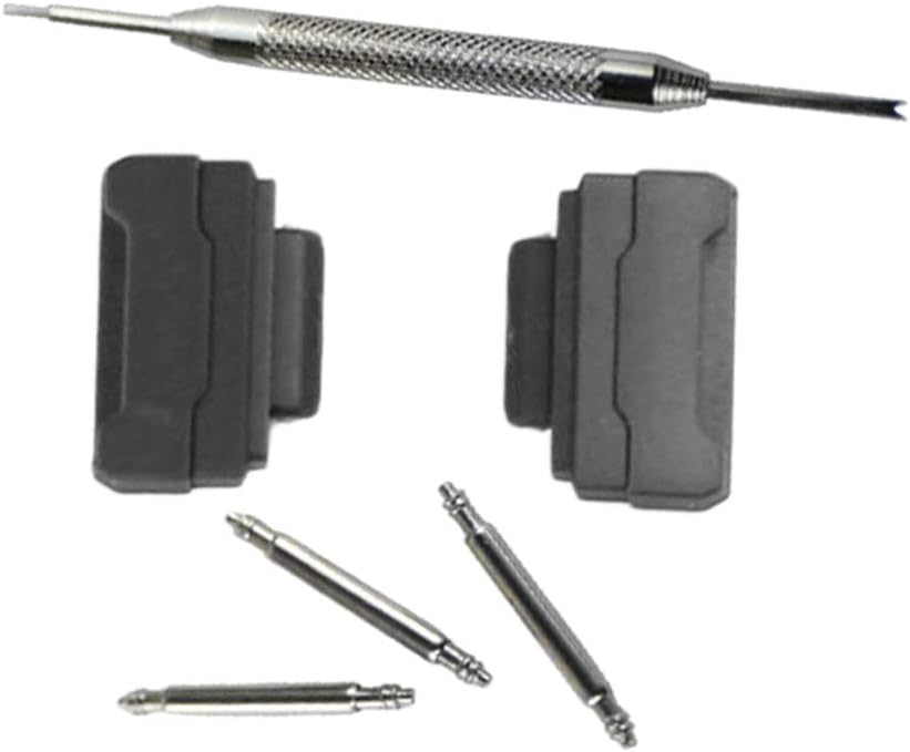 P Prettyia 1 Set for 16mOCK Adapter Spring Bar Remover Tip Cover Spring Bars Watch Band Adjustment Replacement Tool, Black