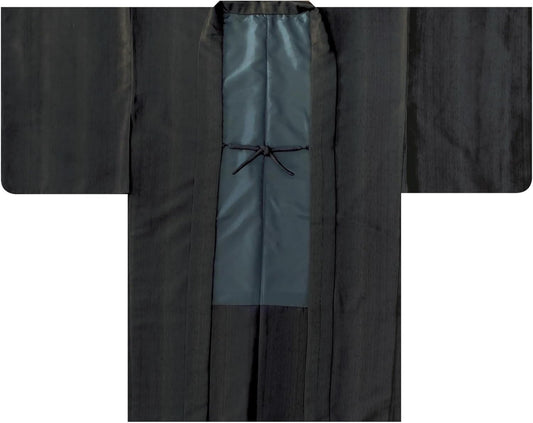 [Kyoto Muromachi st.] Washable Long Haori Single Item Club H・L (Ash El) Brand Loose Long Coat (One Size) M Size "Charcoal Gray Blur, Line" HLHoSM-33