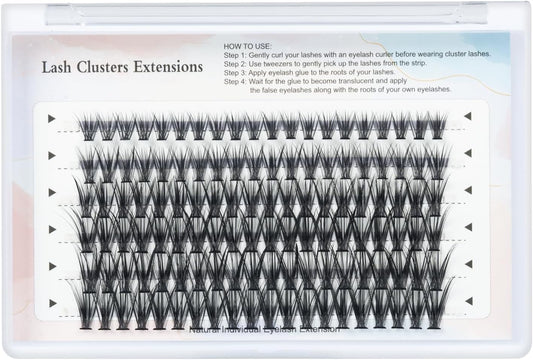 MAEXUS False Eyelashes, 120 Bundles Partial False Eyelashes, Super Dense False Eyelashes for Actress and Cosplay Makeup, Soft and Comfortable Part False Eyelashes for Doll-Like Sweet Eyes, C-Shape