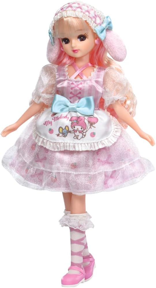 Takara Tomy Licca-chan Doll LD-28 Lovely My Melody Licca-chan Dress-up Pretend Play Toy for Ages 3 and Up