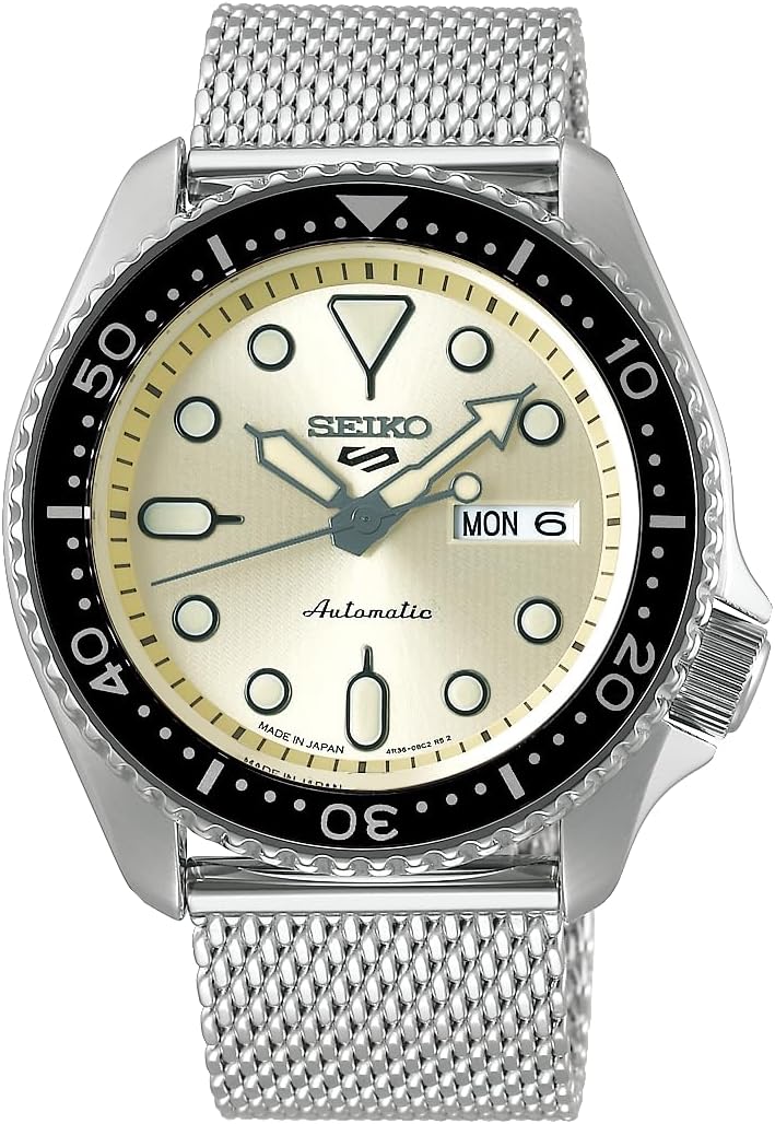 Seiko SBSA067 Men's Wristwatch, Five Sports Conceptual Boy Suits Style, Silver, Silver, Bracelet Type