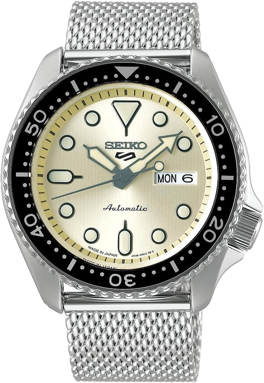 Seiko SBSA067 Men's Wristwatch, Five Sports Conceptual Boy Suits Style, Silver, Silver, Bracelet Type