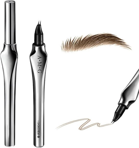 New Feeling Eyebrow Ultra Fine Liquid Eyebrow Pencil, Ultra Fine Double Claw Eyebrow Pencil, Natural Coloring, Waterproof and Long Lasting, No Smearing, No Fading, Beginner's Essentials 02