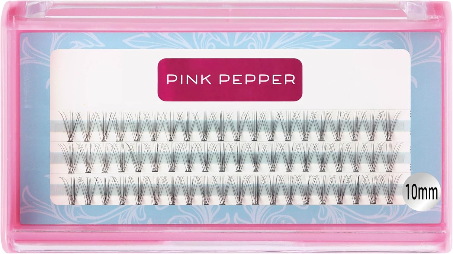 PINK PEPPER Self Eyelash Extensions, For Partial Tsukema Parts, DIY, Matsueku, Flare, 10 Bundles (0.4 inches (10 mm)