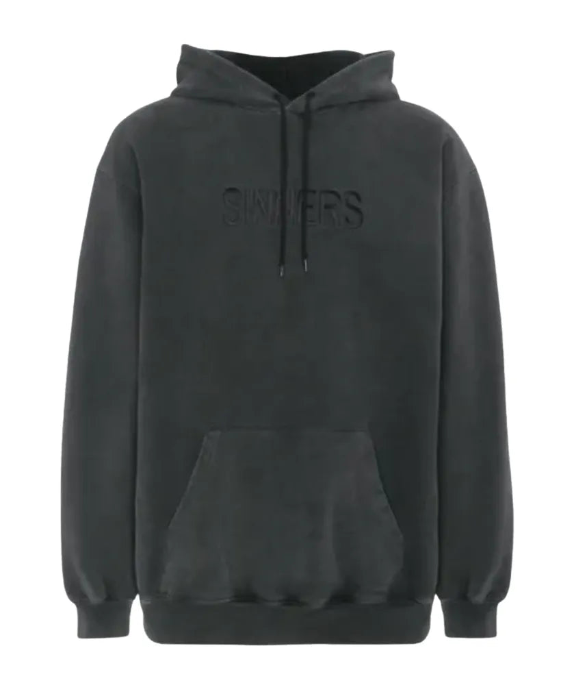 BALENCIAGA 'SINNER' FADED BLACK HOODIE