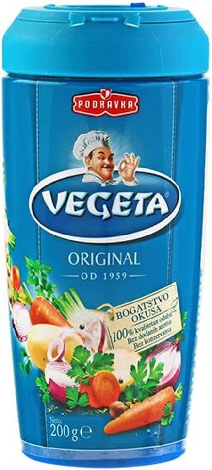 Podravka Vegeta, 7.1 oz (200 g) x 1, All-Purpose Seasoning, Croatian Seasoning, Soup, Consommé, Bouillon, Original
