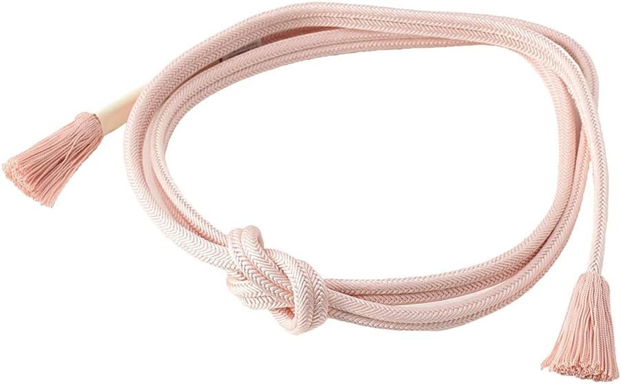 Nagomiya Woven Banding, Made in Japan, Pure Silk Obi Fastening, Plain Vivid, Regular Scale, Traditional Crafts, Kyoto Braid, Loose, Stranded Tassel