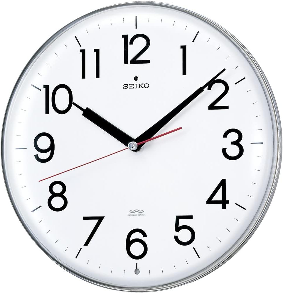 セイコークロック 掛け時計 電波 アナログ 白 KX301H