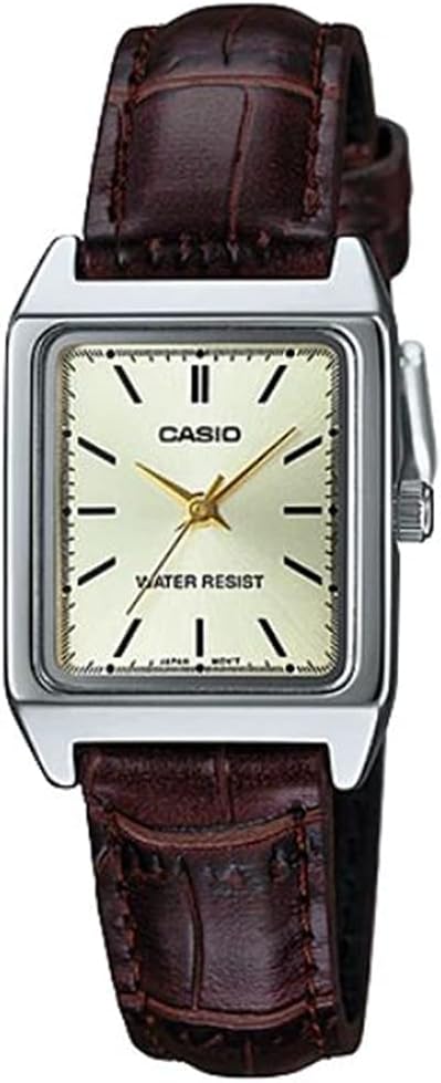 Casio LTP-V007L-9E Women's Quartz Watch, Champagne Gold