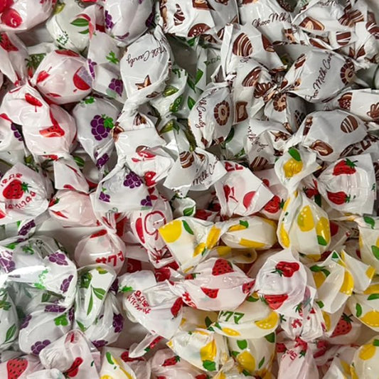Sakuma Seika Candy, Assorted, Set of 6 Types, Approximately 91 Pieces (Strawberry/Remoncorrito/Grape Miruku/Chocolate Miruku/Apple Miruku/Matcha Miruku) Milk Candy, Individual Packaging, Food Compare