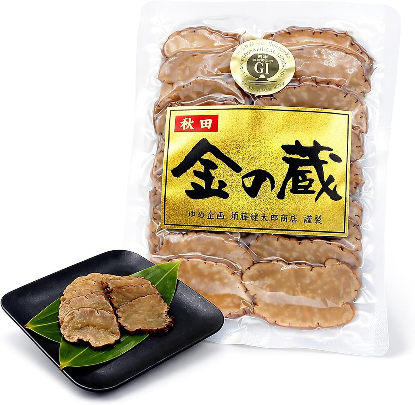 Kanekura Slice, 2.8 oz (80 g) (100 Days of Aging), Ibuiri Gakko Akita Specialty, Additive-free, Smoked Kadan, Pickle, Sake, Souvenir, 1 Bag, 2.8 oz (80 g)