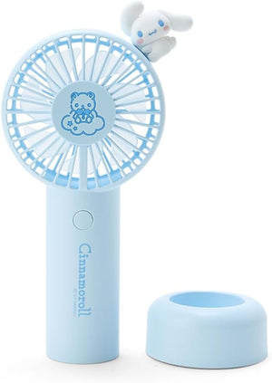 Sanrio 212164 Cinnamoroll Character 2-Way Fan, Cinnamon, 7.1 x 3.9 x 1.6 inches (18 x 10 x 4 cm)