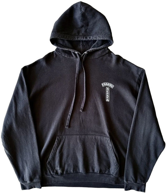 CHROME HEARTS 'T BAR' LOGO USA BLACK HOODIE