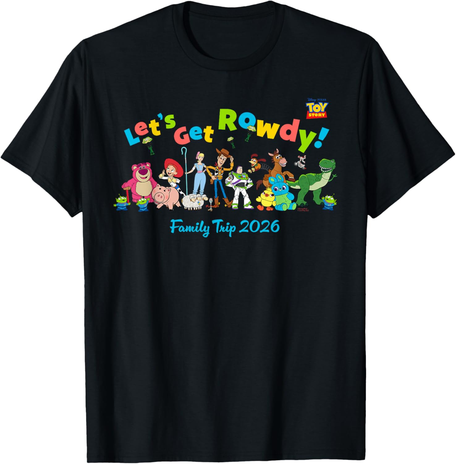 Camiseta de Vacaciones Familiares Rowdy de Toy Story de Disney y Pixar 2026