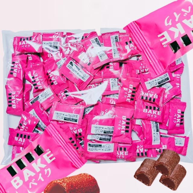 Bake Chocolate, Baked Chocolate, Bake, Chocolate, Morinaga, Individual Packaging, Sweets, Share Large Bag, Large Capacity, Bulk Purchase, Share Pack, Commercial Use, Assorted (104 Pieces)