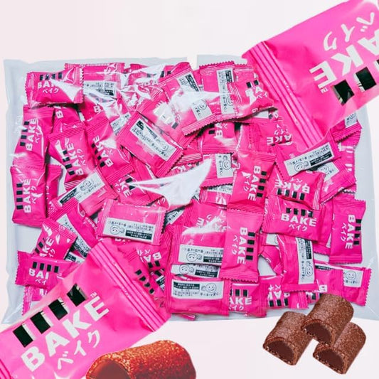Bake Chocolate, Baked Chocolate, Bake, Chocolate, Morinaga, Individual Packaging, Sweets, Share Large Bag, Large Capacity, Bulk Purchase, Share Pack, Commercial Use, Assorted (104 Pieces)