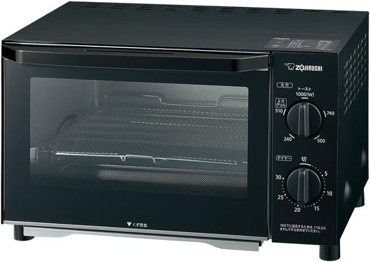 Zojirushi Mahobin Oven Toaster, 2 Panels, Matte Black EQ-AH22-BZ