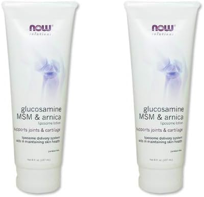 Set of 2 Glucosamine & MSM & Arnicalliposome Lotion, 8.1 fl oz (237 ml)
