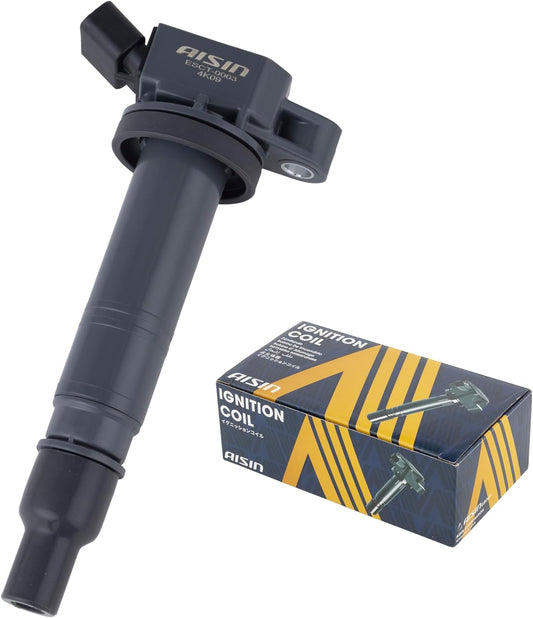 AISIN Automotive Ignition Coil for Toyota Vehicles, for HiAce / Alphard / Vellfire and Others, Genuine Compatible Model Numbers: 90919-02260 / ESCT-0003