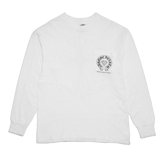 CHROME HEARTS 'DIAMOND THE NATIONAL SCIENCE MUSEUM' WHITE LONGSLEEVE