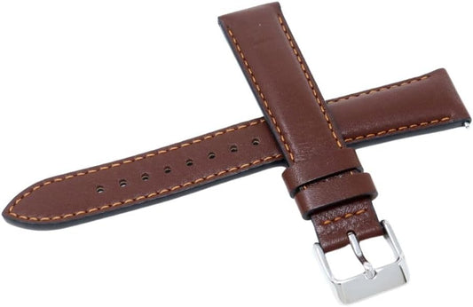 Seiko Smooth Cow Leather Band, Wristwatch, Strap, Men's Care Instructions Included, Cowhide, No Gemstone