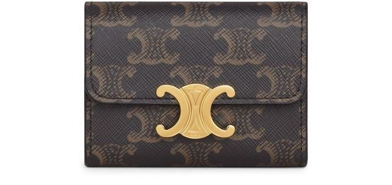 CELINE Compact wallet Triomphe in Triomphe canvas - Image 1