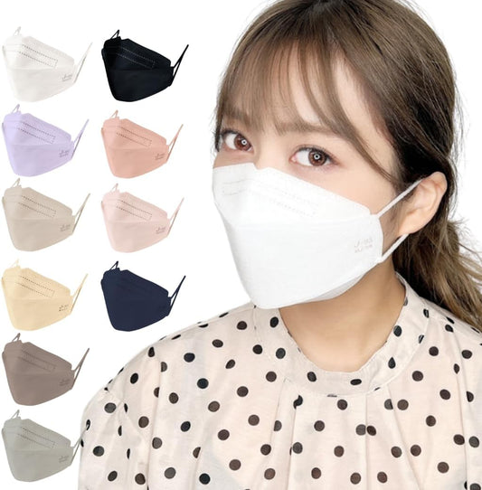J-95MASK Medical Mask, Class 3 Compliant, Genuine Product, MAID IN Japan, 30 Individually Packaged, Made in Japan, Casual, 4 Layers Suitable for Suit, 3D Fit Mask, Non-woven Mask, Plain Color, JN95MASK