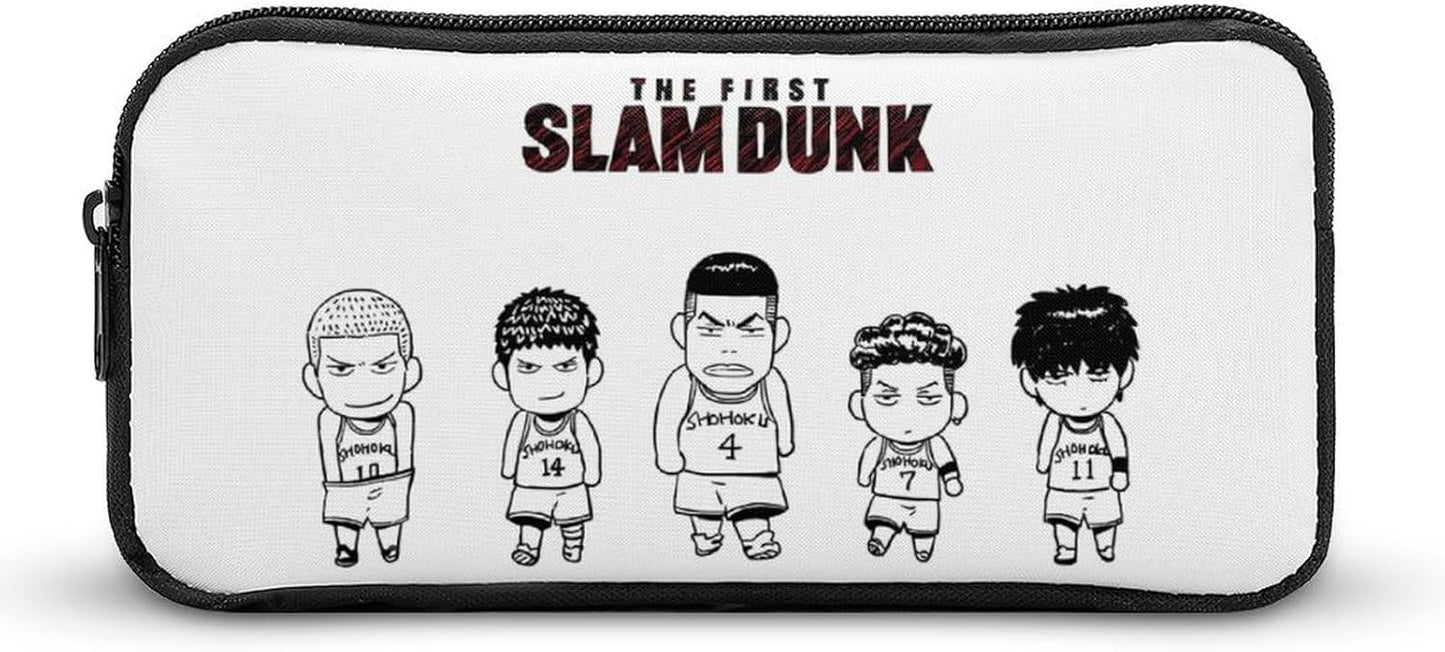 Slam Dunk Pencil Case, Large Capacity, Suitable for Anime Pencil Case, Youth Fashion Lightweight Pen Pouch, Cute Pencil Case, 8.7 x 4.7 x 2.0 inches (22 x 12 x 5 cm), style