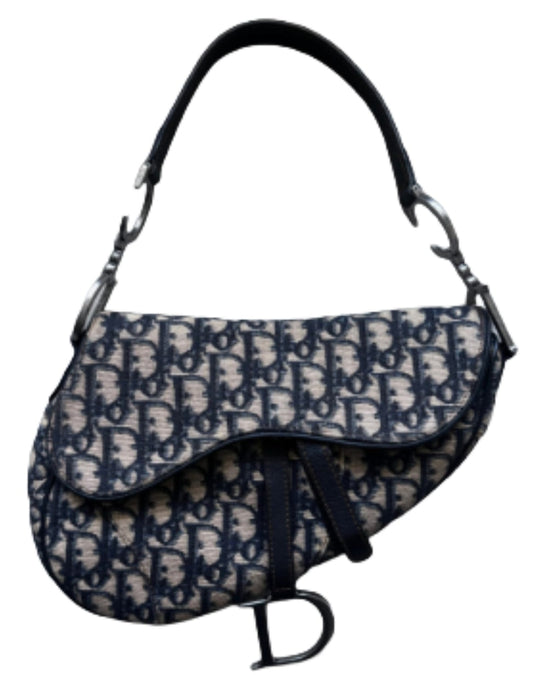 DIOR VINTAGE OBLIQUE SADDLE BAG