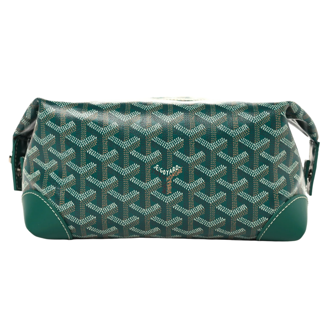 GOYARD 'GREEN' BOWLING 25 TOILETRY BAG