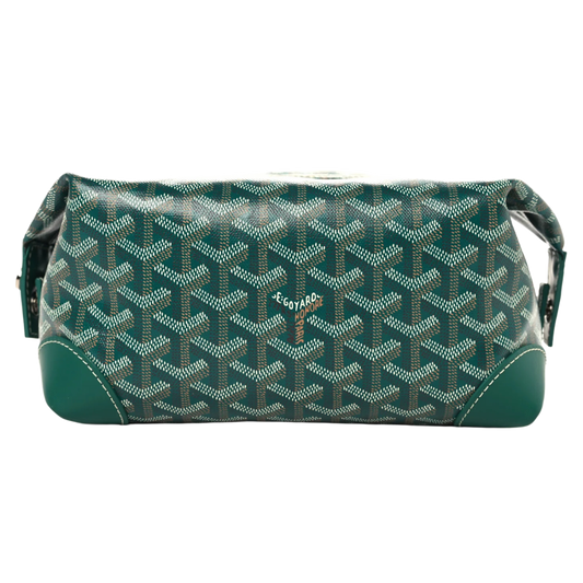 GOYARD 'GREEN' BOWLING 25 TOILETRY BAG