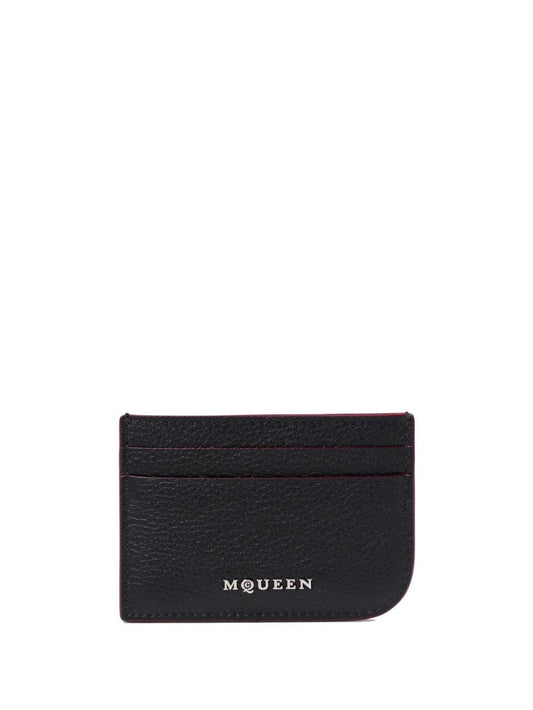 Alexander McQueen アレクサンダーMCクイーンスリングレザーカードケース - Image 1