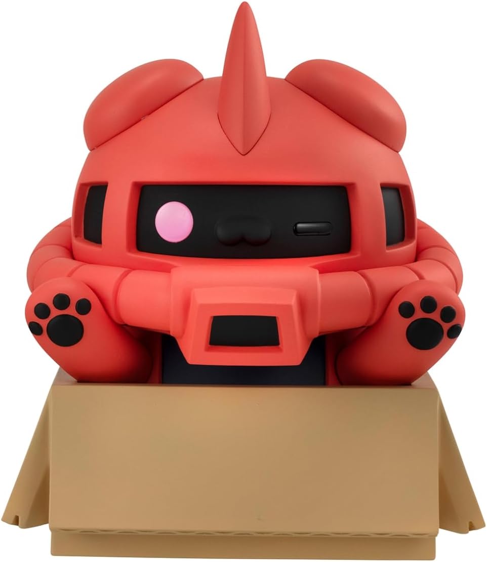 MEGA CAT PROJECT Mobile Suit Gundam Nyan Tomo Large Mobile Suit Nyan Dam Char Zaku Approx. 5.5 inches (140 mm), PVC Pre-painted Complete Figure