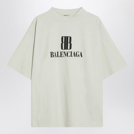 Balenciaga バレンシアガホワイトナノBBミディアムフィットTシャツ - Image 1