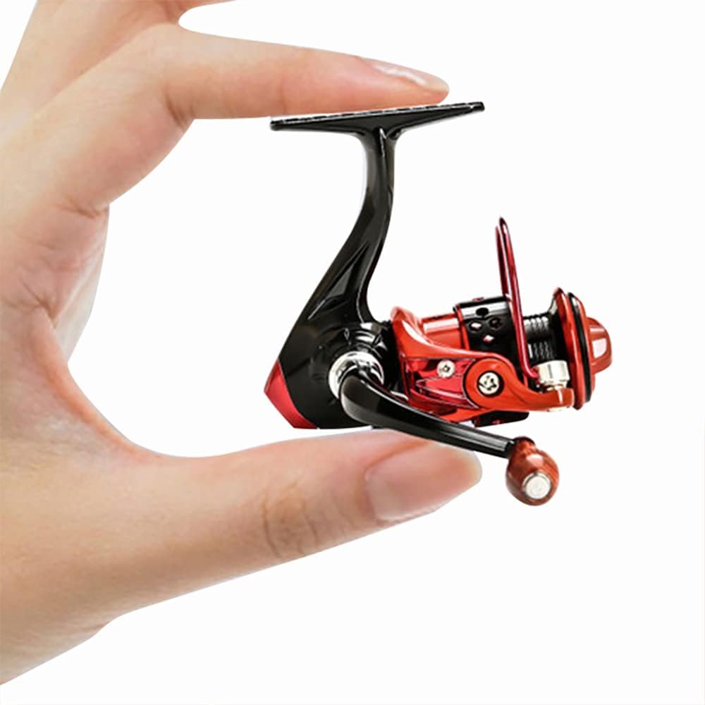 Gigicloud Full Metal Fishing Reel Small Metal Spinning Wheel Mini 150 Spinning Reel Carp Fishing Lure No Gap