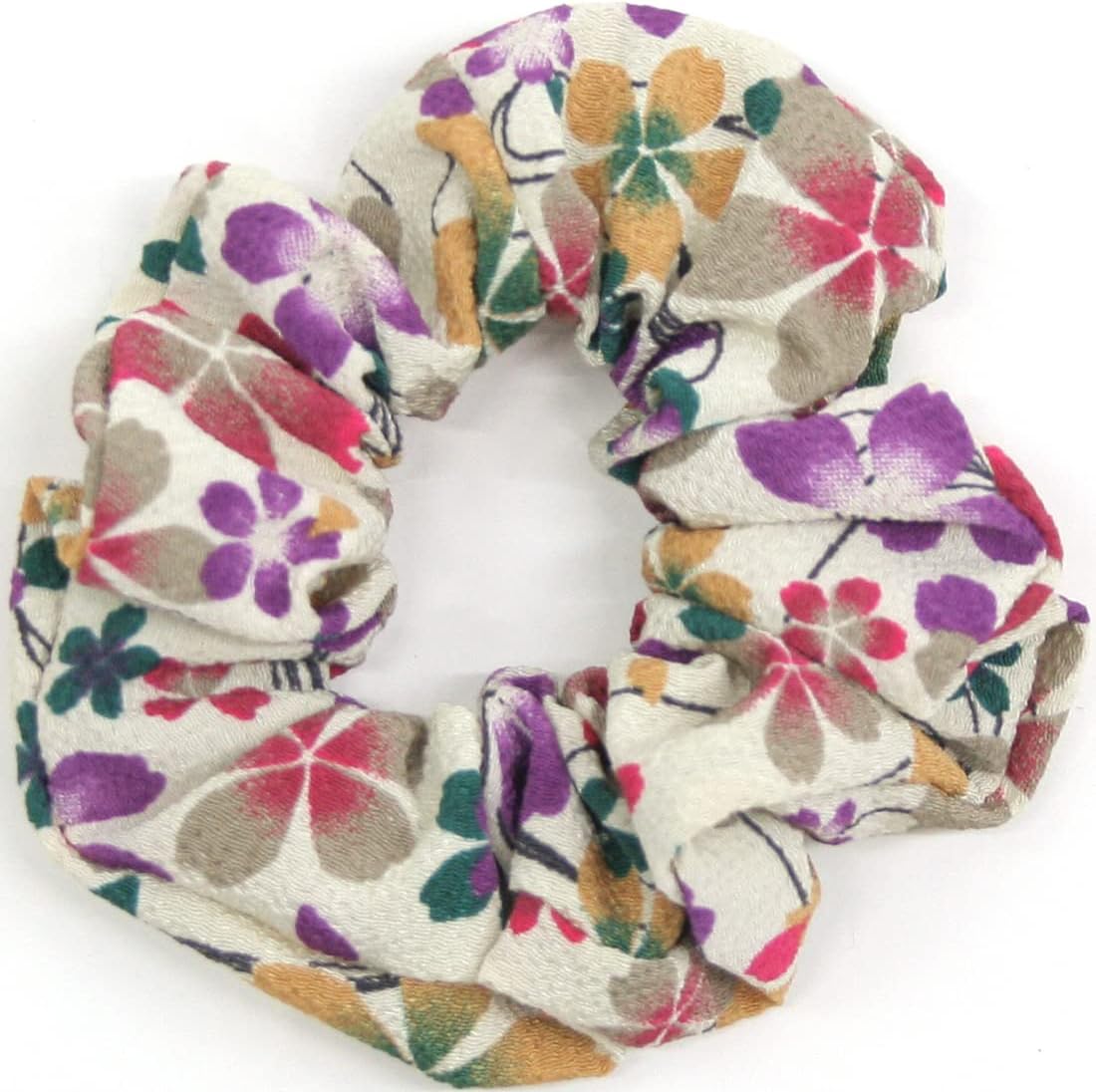 Japanese Pattern Scrunchie Crepe Kyoto Japanese Accessories Japanese Style Hair Accessories, Volume, Cute, Made in Japan