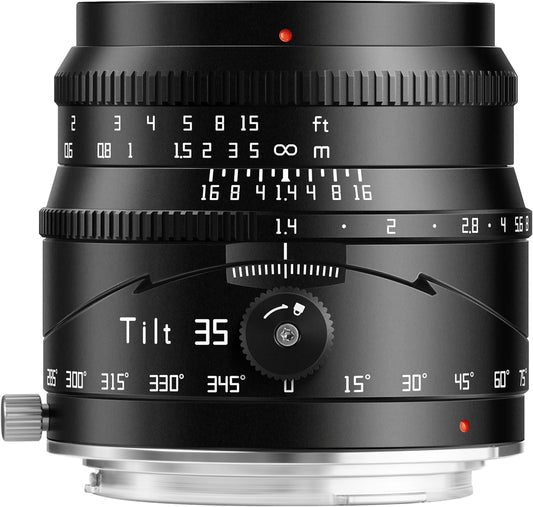TTArtisan 35mm F1.4 Tilt Lens Large Aperture APS-C Manual Lens for Canon RF-Mount EOS R RP R5 R5C R6 R6ii R7 R10