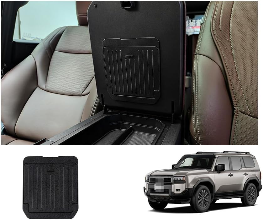 Toyota Land Cruiser 250 Magnetic Armrest Storage Box, ABS Matte Black, Conceal Storage, Land Cruiser 250 Accessories, Center Console Organization (2024 LC250 Left and Right Handle) (Matte