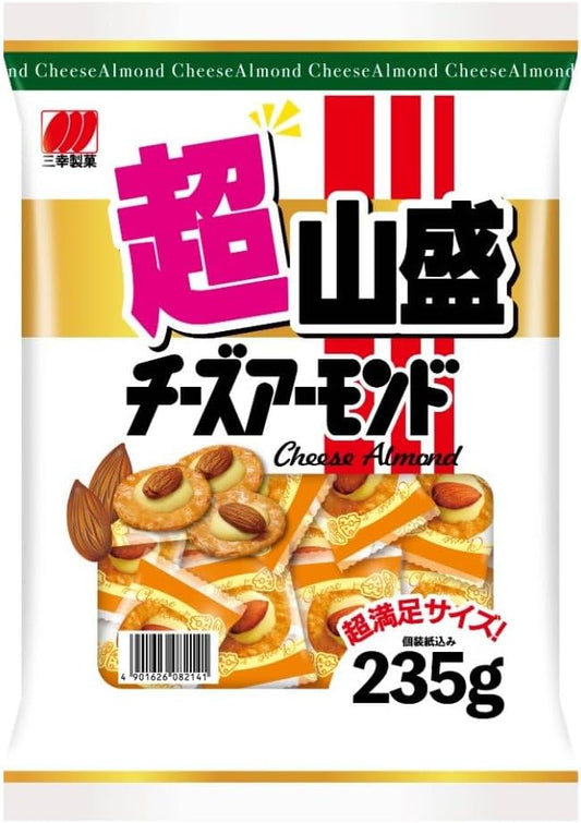 Sankyo Seika Chogamori Cheese Almond, 8.2 oz (235 g)